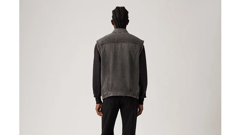 Relaxed Fit Trucker Vest