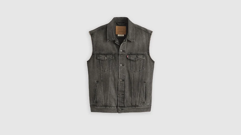 Relaxed Fit Trucker Vest