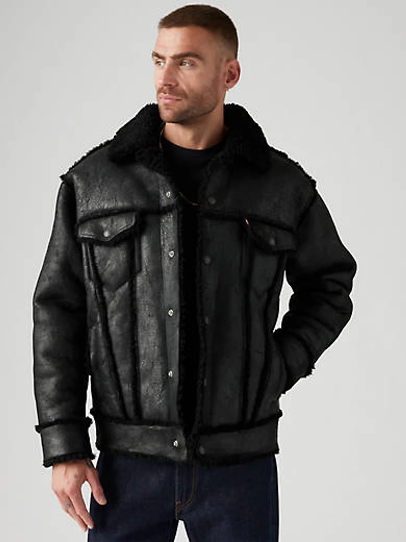 Shearling Olympia Trucker Jacket