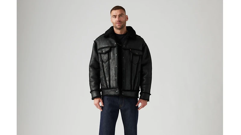 Shearling Olympia Trucker Jacket