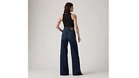 Ribcage Wide-Leg Linen+ Denim Women's Jeans