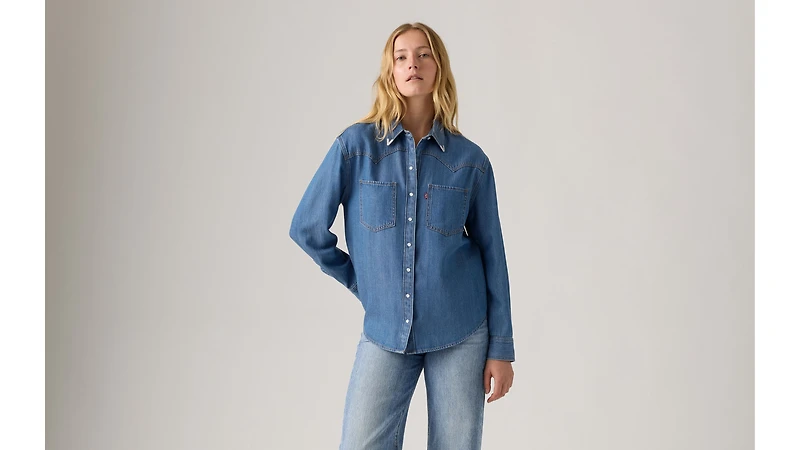 Teodora Metal Tipped Western Shirt