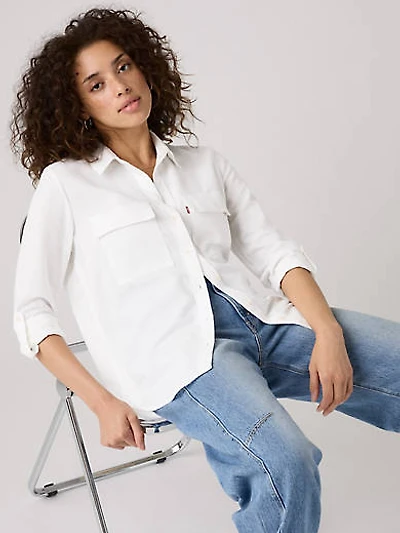 Doreen Linen Blend Utility Shirt