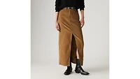 Ankle Column Corduroy Skirt