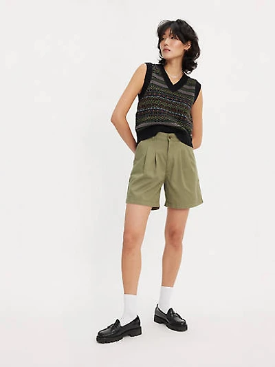 Pleated Women's Trouser Shorts