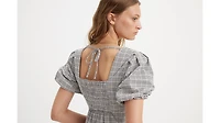 Volume Sleeve Tiered Dress