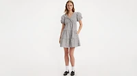Volume Sleeve Tiered Dress