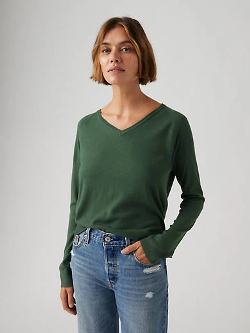 Petal V-Neck Sweater