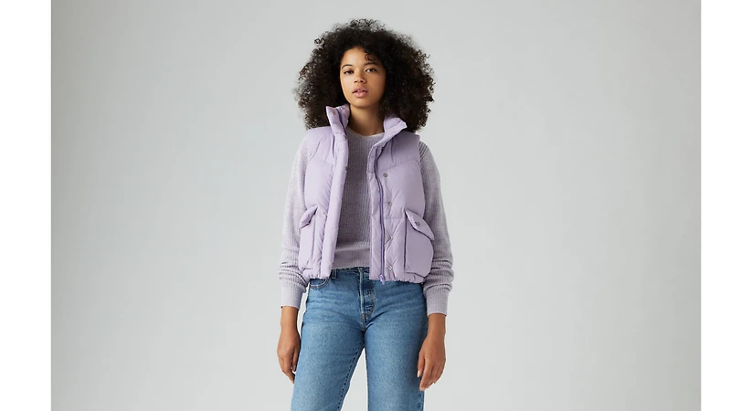 Western Bubble Puffer Vest