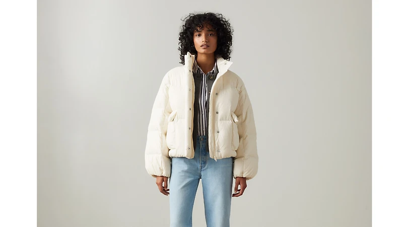 Western Short Bubble Puffer Jacket