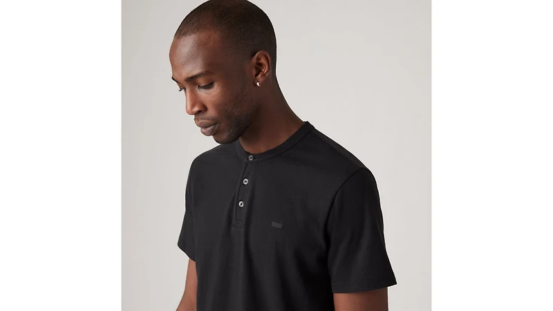 Housemark Short Sleeve Henley Shirt