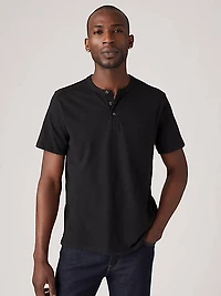 Housemark Short Sleeve Henley Shirt