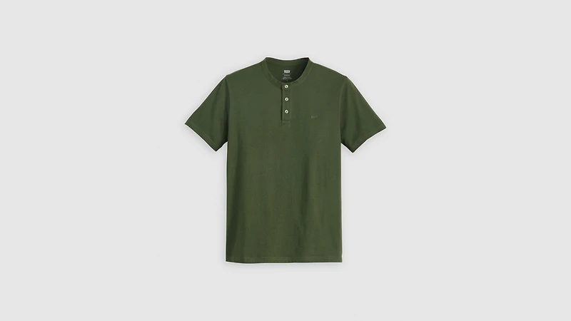 Housemark Short Sleeve Henley Shirt