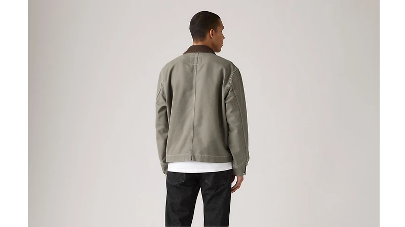Full-Zip Mechanic Trucker Jacket