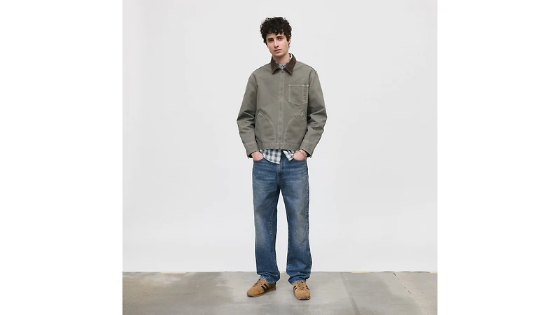 Full-Zip Mechanic Trucker Jacket