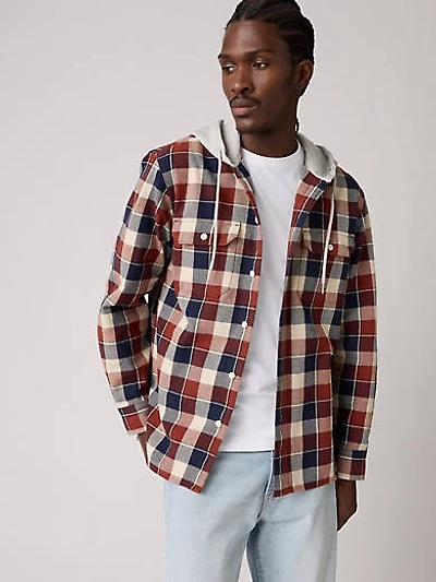 Plaid Hooded Classic Worker Shirt