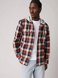 Plaid Hooded Classic Worker Shirt
