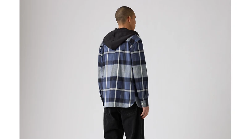 Plaid Hooded Classic Worker Shirt