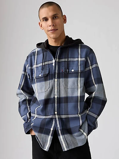 Plaid Hooded Classic Worker Shirt