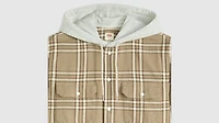 Plaid Hooded Classic Worker Shirt