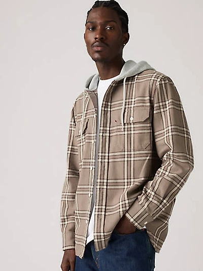 Plaid Hooded Classic Worker Shirt