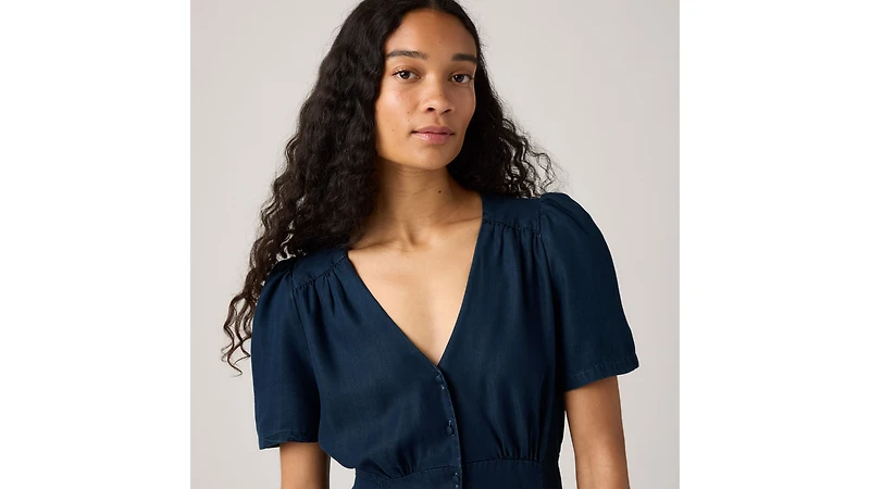 Sarina Short-Sleeve Midi Dress