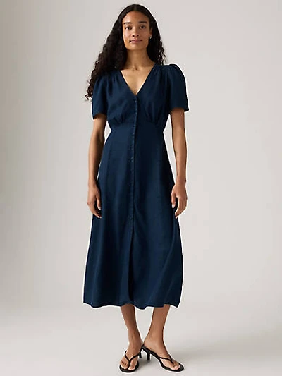 Sarina Short-Sleeve Midi Dress