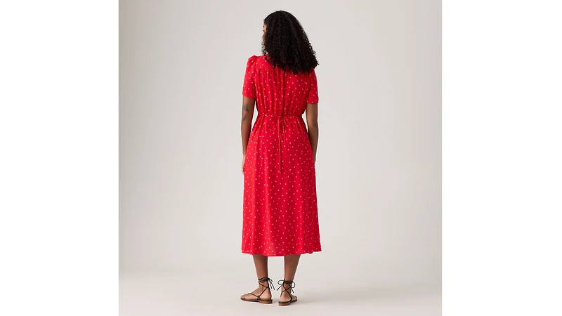 Sarina Short-Sleeve Midi Dress