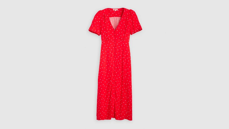 Sarina Short-Sleeve Midi Dress