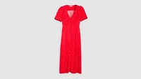 Sarina Short-Sleeve Midi Dress
