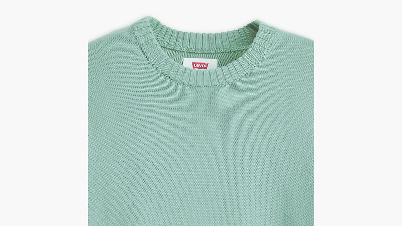 Red Tab Crewneck Sweater