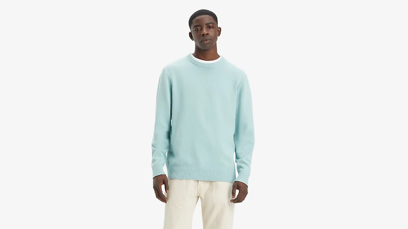 Red Tab Crewneck Sweater