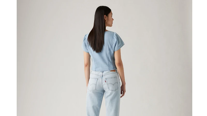 Ophelia Short Sleeve Denim Corset