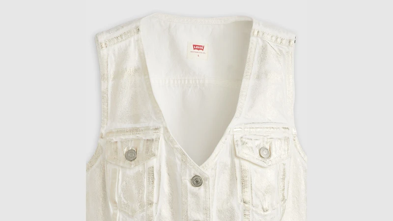 Coated Bella Denim Corset Top