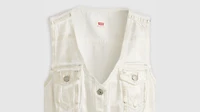 Coated Bella Denim Corset Top