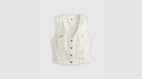 Coated Bella Denim Corset Top