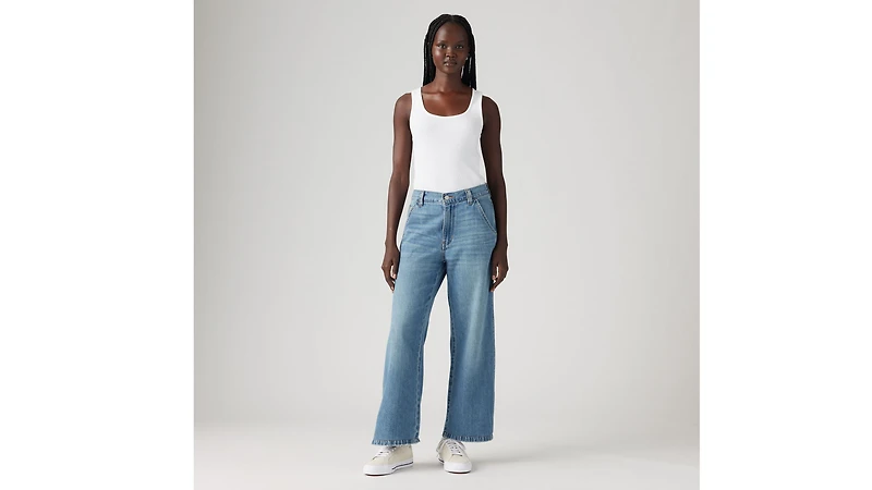 Baggy Carpenter Linen+ Denim Lightweight Women's Jeans