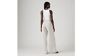 XL Baggy Straight Linen Blend Women's Pants
