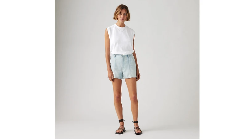 Linen+ Denim Lightweight Carpenter Women's Shorts