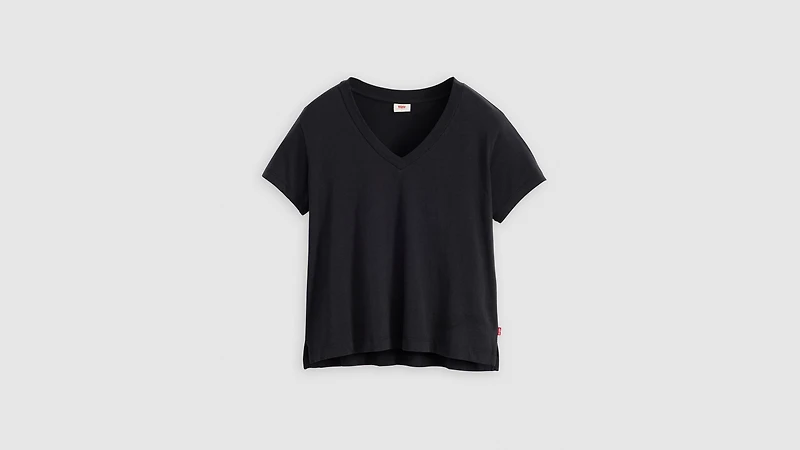 Boxy V-Neck T-Shirt
