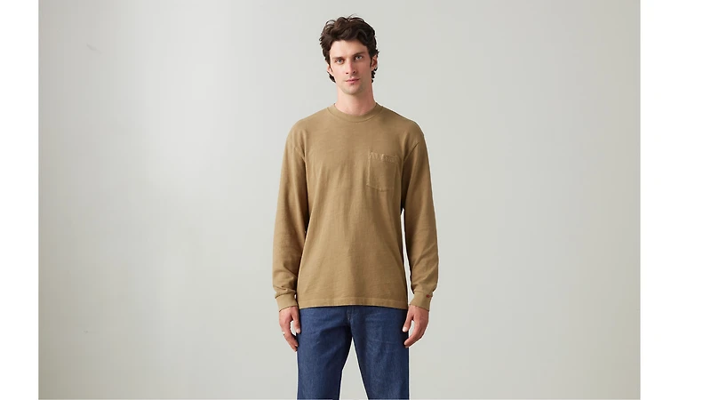 Long Sleeve Authentic Pocket T-Shirt