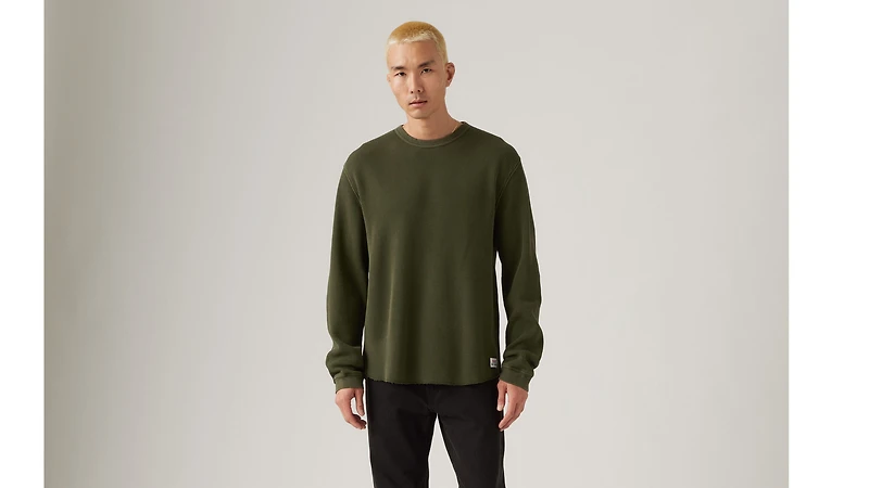 Long-Sleeve Relaxed Thermal Shirt