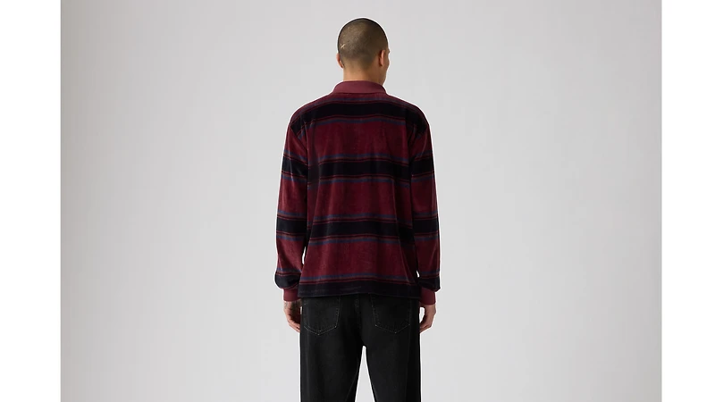 Velour Rugby Sweatshirt