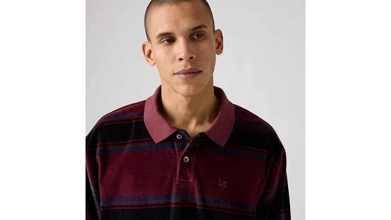 Velour Rugby Sweatshirt