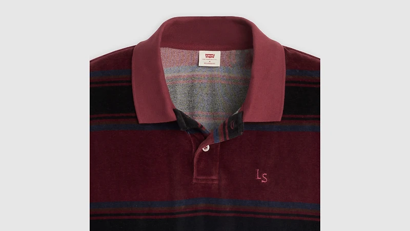 Velour Rugby Sweatshirt