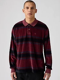 Velour Rugby Sweatshirt