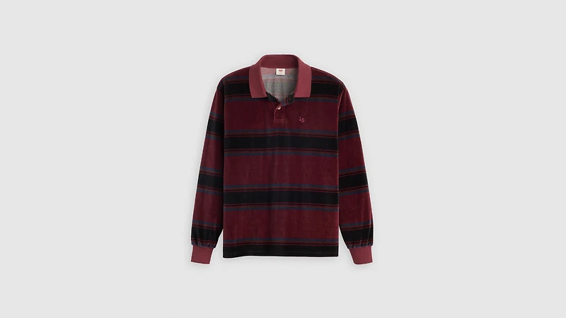 Velour Rugby Sweatshirt