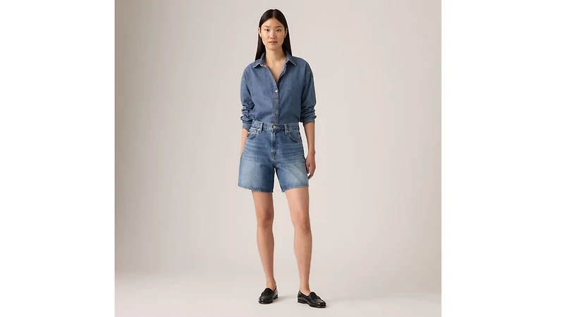 High Rise Baggy Women's Shorts
