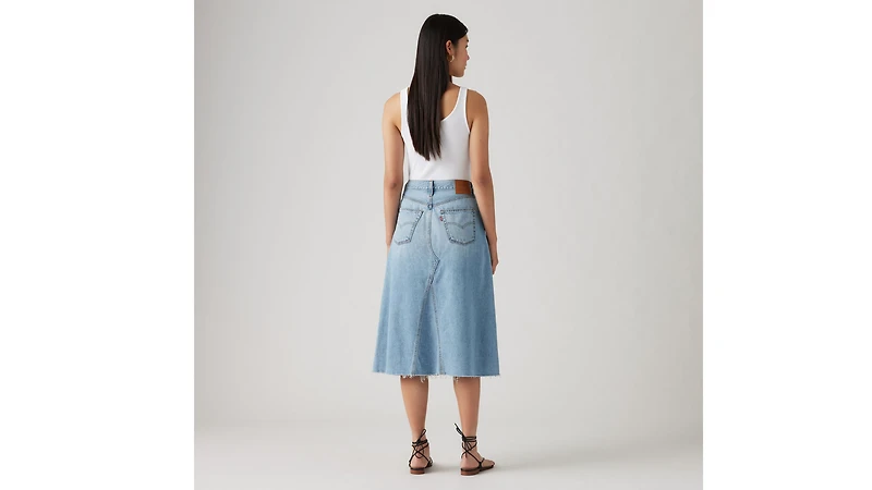High-Rise A-Line Decon Skirt