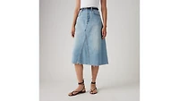 High-Rise A-Line Decon Skirt